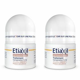 ETIAXIL Détranspirant Aisselles Peaux Sensibles Confort + - Roll-on 15ml