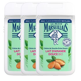 Le Petit Marseillais Gel Douche Lait d'amande Douce lot de 3x250ml