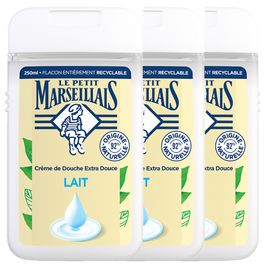 Le Petit Marseillais Crème de douche Lait Lot de 3x250ml