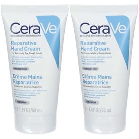 CeraVe Crème Main Réparatrice pour les mains abîmées et les sécheresses sévères 50ml