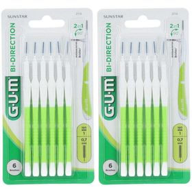 GUM® Bi-Direction Feine konische Bürste 0,7 mm