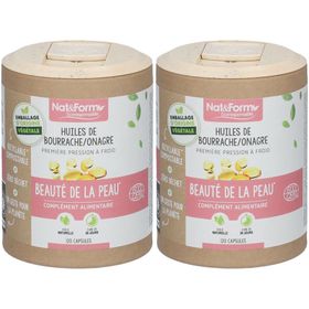 Nat & Form Ecocert Huile de Bourrache Onagre Bio x2