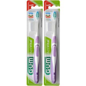 Gum Activital brosse à dents souple x2