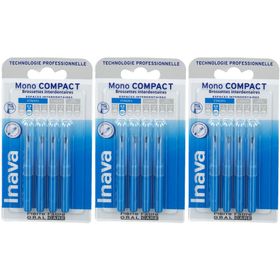Inava Mono COMPACT Interdentalbürsten ISO 1 Größe 0,8 mm