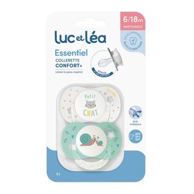 LUC ET LEA Anatomisches Schnullerduo - Kleine Katze und Kleine Schnecke