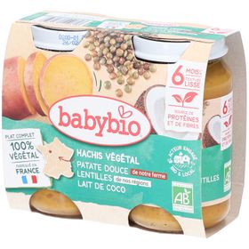 BABYBIO Vegetarisches Hackfleisch Süßkartoffel Linsen Kokosmilch