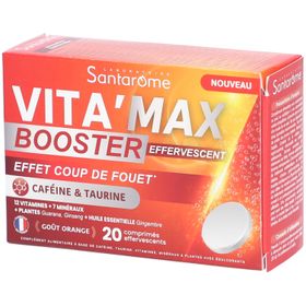 Santarome Vita'max Effervescent Booster Anti-Fatigue Goût Orange