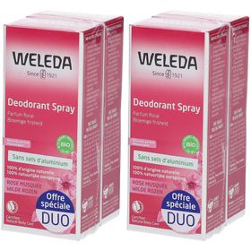 WELEDA Déodorant Spray à la Rose Musquée x2