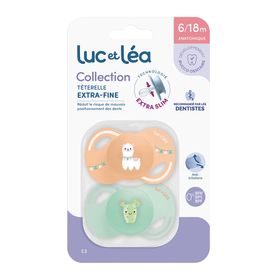 LUC ET LEA Anatomisch geformtes Schnullerduo - Lama und Kaktus