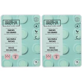 IROHA NATURE SOS Patches gegen Hautunreinheiten mit Salicylsäure