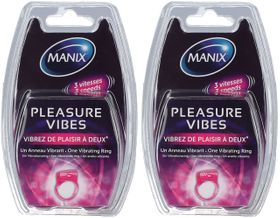 MANIX® Pleasure Vibes Anneau Vibrant 3 Vitesses x2