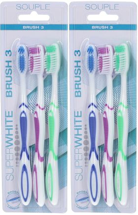 SUPERWHITE Brush 3 - Brosses à dents souples