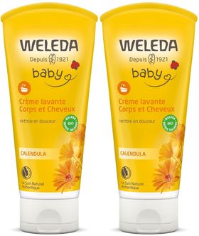 WELEDA Baby Crème lavante Corps & Cheveux au Calendula x2