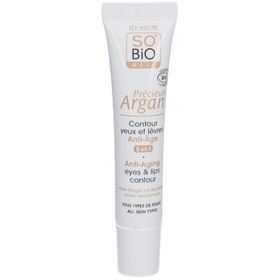 SO'BiO étic® 5in1 Anti-Aging Augen- & Lippencreme mit Arganöl