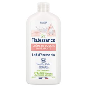 NATESSANCE Feuchtigkeitsspendende Duschcreme Eselinnenmilch