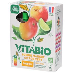 VITABIO Frucht-Trinkflaschen Apfel Mango Limette