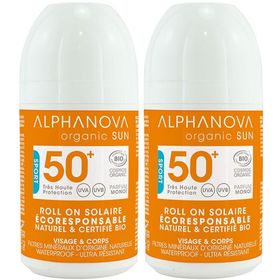 Alphanova ROLL-ON SOLAIRE CERTIFIÉ BIO TRÈS HAUTE PROTECTION SPF 50+
