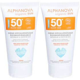 Alphanova CRÈME SOLAIRE CERTIFIÉE BIO HYPOALLERGÉNIQUE VISAGE SPF 50+