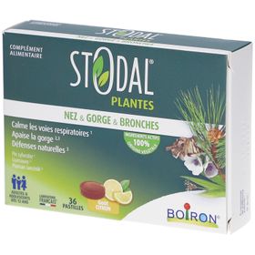 Boiron Stodal Plantes Lutschtabletten für Nase, Rachen und Bronchien – Zitrone