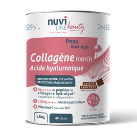 NUVILINE Collagène Marin Acide Hyaluronique Saveur Chocolat