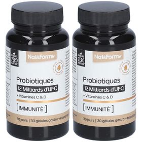 Nat&Form Probiotiques 12 Milliards d'UFC + Vitamines C & D