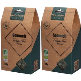 Nat&Form Tisane Sommeil Bio – Einschlafhilfe mit Eukalyptus, Tilleul & Verveine