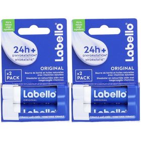Labello Feuchtigkeitsspendender Lippenpflegestift Original Duo