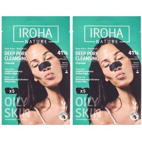 IROHA NATURE Detox Nasenreinigungsstreifen - Holzkohle