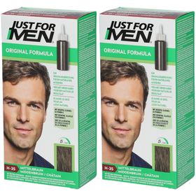 JUST FOR MEN Pflege-Tönungs-Shampoo mittelbraun