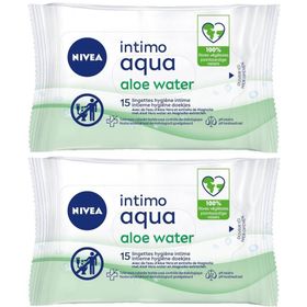 NIVEA Intimo Aqua Aloe Wasser Lingettes hygiène intime