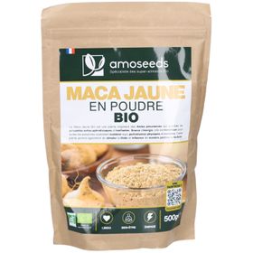 AMOSEEDS Maca Jaune en Poudre Bio