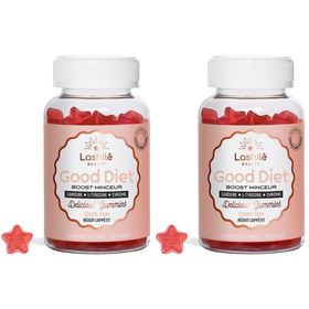 Lashilé Beauty - Good Diet - Appetitzügler - Schlankheits-Boost Vitamine - Skriptfreie Formeln - 1-Monats-Kur - 60 Gummies