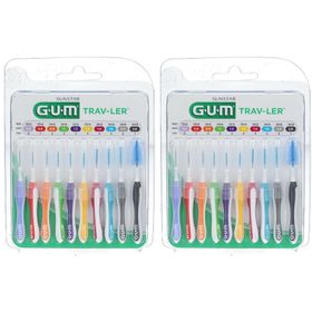GUM® Trav - Ler® Brossette interdentaire de voyage Pack mixte