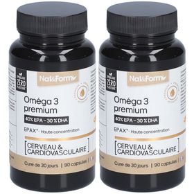 Nat&Form Omega 3 premium 40 % EPA - 30 % DHA EPAX® - Hohe Konzentration