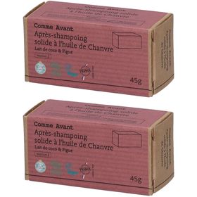 Comme Avant Après-shampoing solide à l'huile de chanvre - Lait de coco & Figue