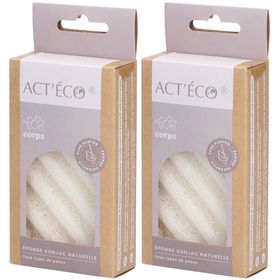 ACT'ECO® Éponge Konjac Naturelle Corps