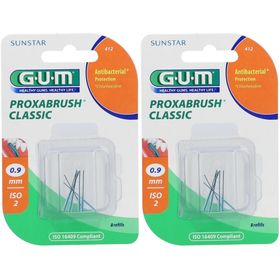 GUM® Proxabrush® Classic Recharge Brossette interdentaire cylindrique 0,9 mm orange