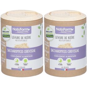 Nat&Form Levure de bière revivifiable Bio en gélules