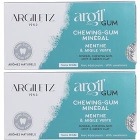 Argiletz Chewing-Gum Minéral Menthe & Argile Verte