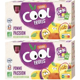 Vitabio COOL FRUITS POMME DE FRANCE PASSION +3 ans 12x90g