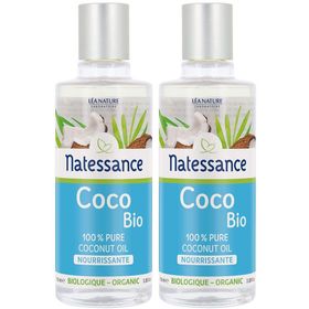 Natessance Bio Kokosnussöl 100 % Reines Kaltgepresstes Vielseitiger Gebrauch