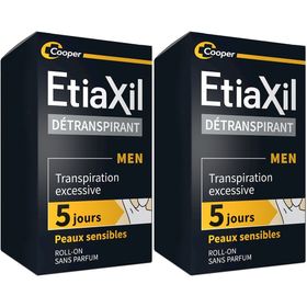 ETIAXIL - Déodorant Détranspirant - Traitement Transpiration Excessive - Aisselles - HOMME - Peaux Sensibles - 15 ml