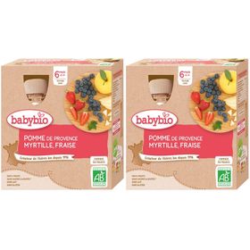 Babybio POMME DE PROVENCE & MYRTILLE FRAISE ab 6 Monaten