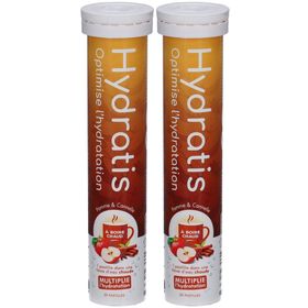 HYDRATIS - Hydration Electrolyte Pastilles - Apfel-Zimt [Heiße Serie] - Verbessert die Hydration und fördert die Energie - Isotonische Formel - Sport, Erholung, Wohlbefinden - 1 Tube (20 Pastillen)
