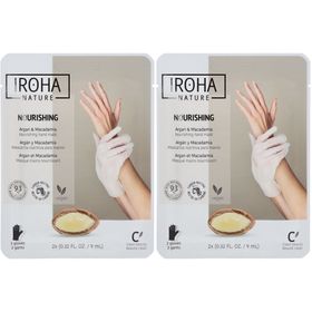 IROHA NATURE Pflegende Handschuh-Maske - Arganöl
