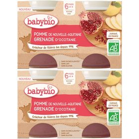 BABYBIO Petit pots Pomme Grenade
