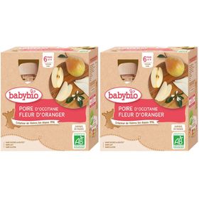 Babybio POIRE DE PROVENCE FLEUR D'ORANGER dès 6 mois