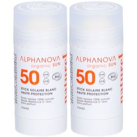 ALPHANOVA Sonnenschutzstift Weiß SPF50