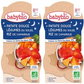 Babybio PATATE DOUCE LÉGUMES DU SOLEIL RIZ DE CAMARGUE ab 8 Monate