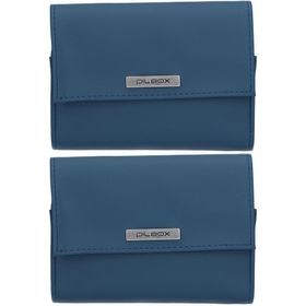 PILBOX LIBERTY FAUVE/PETROLE - Pilulier hebdomadaire - 4 compartiments par jour - sécurité nuit
